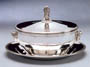 Empire silver dish and cober by Antoine Boullier